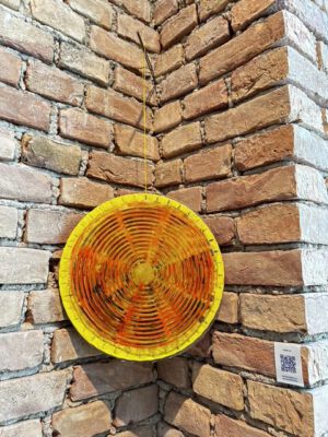 Glühende Sonne mit Fliege;